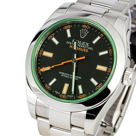 rolex gauss green|rolex milgauss women's.